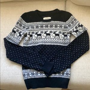 Abercrombie & Fitch fair isle reindeer sweater